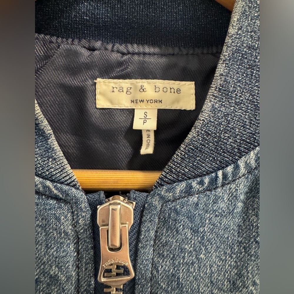 rag & bone Cropped Denim Jacket - Picture 2 of 5
